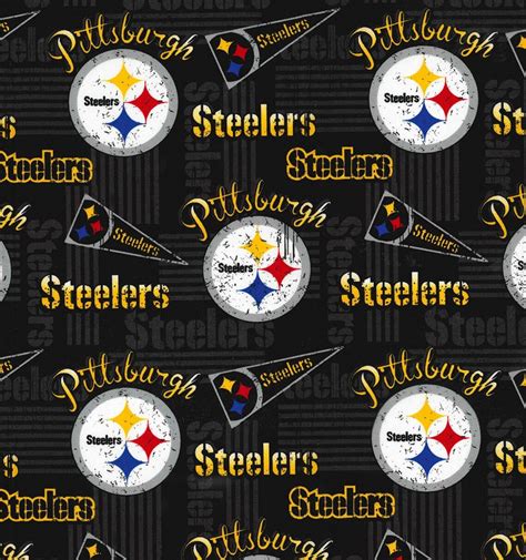 NFL PITTSBURGH STEELERS Vintage Retro Print Football 100% | Etsy