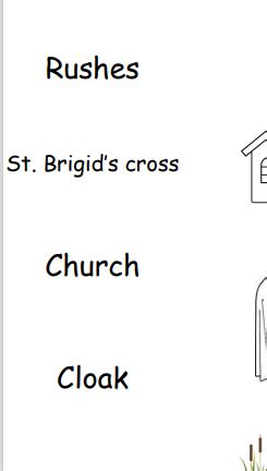 Mash > St. Brigid's Day > St. Brigid's matching worksheet