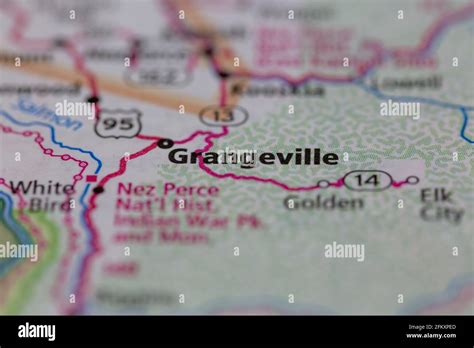 Map of grangeville idaho hi-res stock photography and images - Alamy