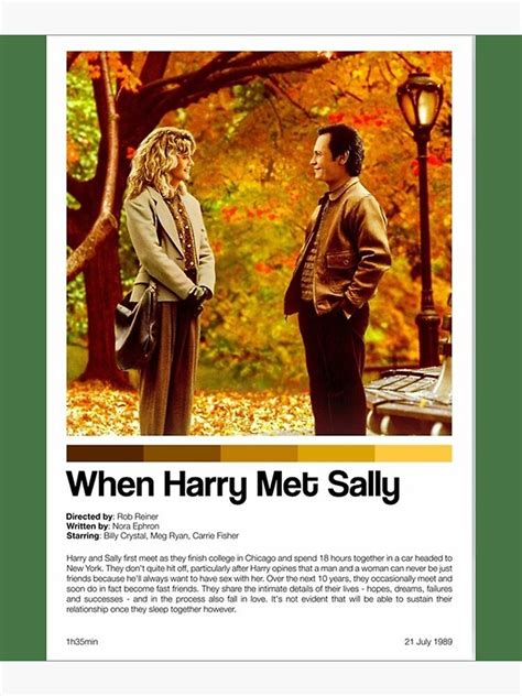 "When Harry Met Sally Movie Poster" Poster for Sale by KatlynBotsford ...