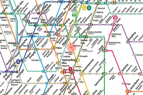 Seoul Forest station map - Seoul subway