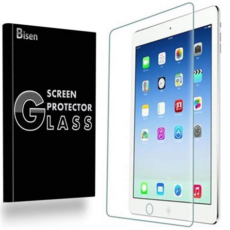 Fit For iPad 9.7 (6th Gen) [2018 Release] [BISEN] Tempered Glass Screen Protector, Anti-Blue ...