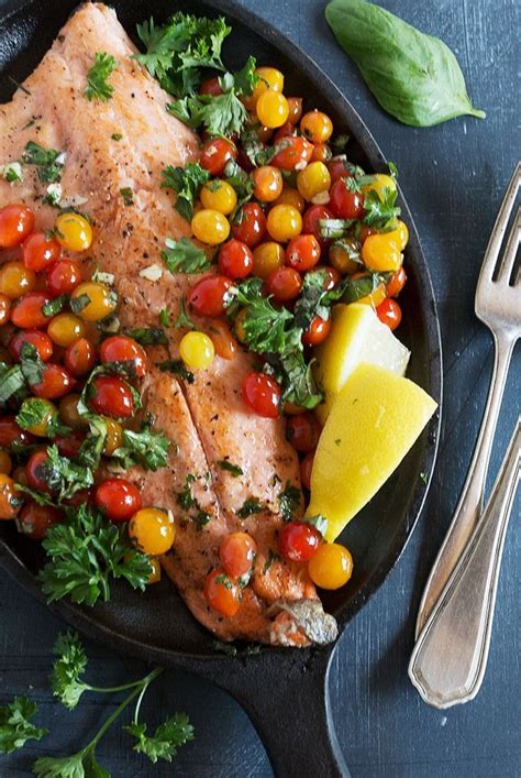 15-Minute Rainbow Trout with Tomberry Cherry Tomatoes - A delicious way to enjoy rainbow trout ...