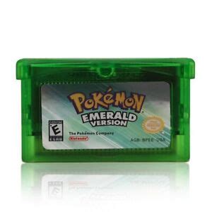 Pokemon Emerald Version Video Game Card Cartridge GameBoy Advance GBA ...