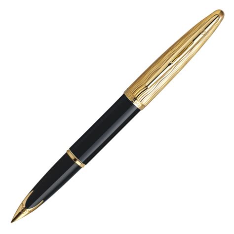 Waterman Carene Fountain Pen - Essential Black Gold Trim | S0909770 ...