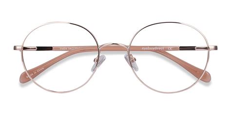 Thea - Round Rose Gold Frame Glasses For Women | EyeBuyDirect | Glasses frames for girl, Rose ...