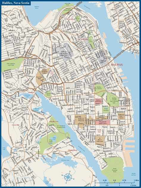 Map Of Downtown Halifax – Verjaardag Vrouw 2020
