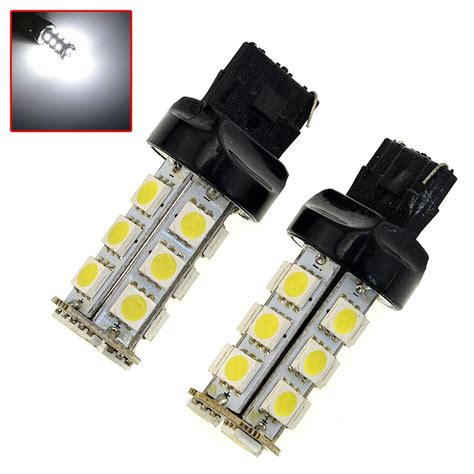 2x 7440 992 T20 18 SMD 5050 White LED Bulb Lamp w21w led car bulbs Turn ...