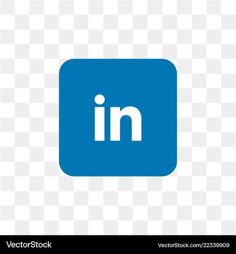 Linkedin social media icon design template Vector Image