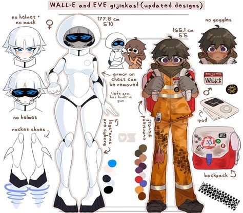 WALL-E and Eve Gijinkas | WALL-E | Know Your Meme