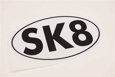 SK8 Oval Sticker