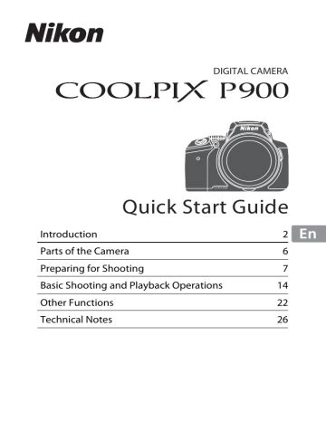 Nikon COOLPIX P900 Quick Start Guide | Manualzz