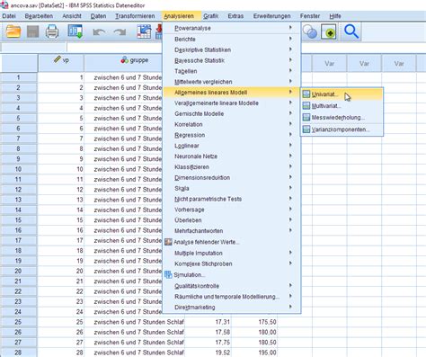 Einfaktorielle ANCOVA mit post-hoc Tests in SPSS durchführen – StatistikGuru