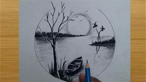 Pencil Nature Easy Circle Drawings - Kiukkuinen