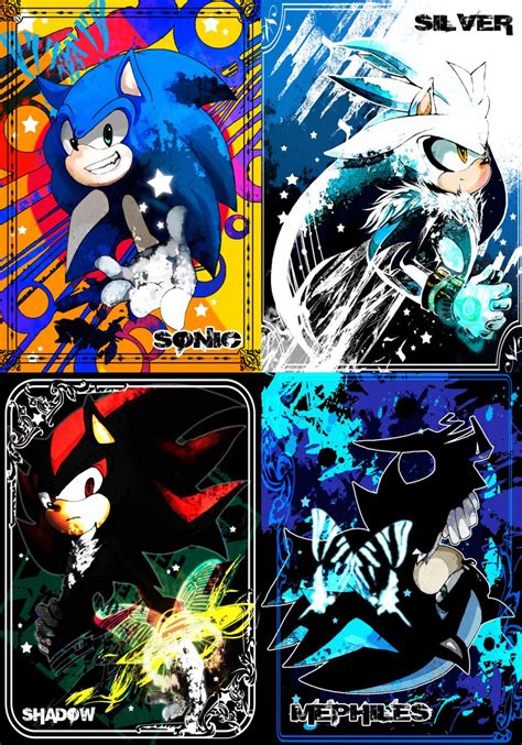 Sonic, Shadow, Silver & Mephiles Silver The Hedgehog, Shadow The ...