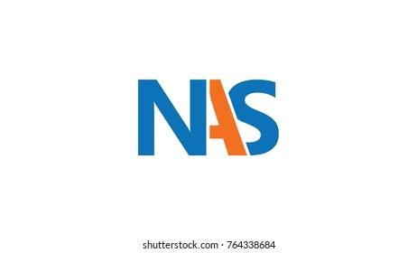 Nas Logo Blue Orange Stock Vector (Royalty Free) 764338684 | Shutterstock