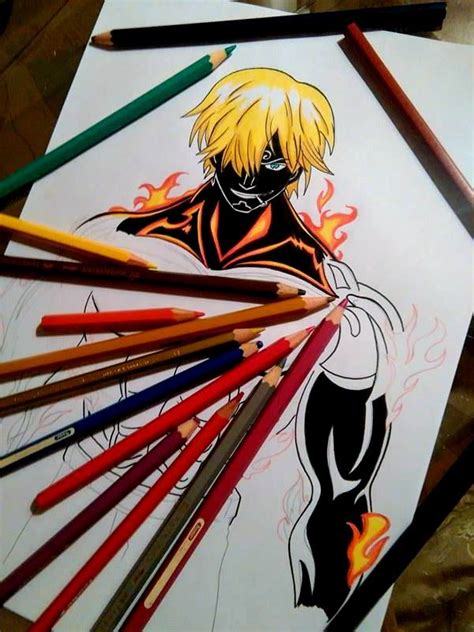 One piece !! Sanji + haki :D by salemboussif on DeviantArt