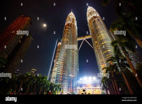 Malaysia City Skyline at Night Stock Photo - Alamy