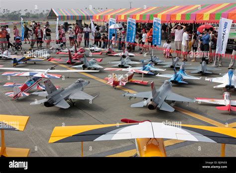 Model airplanes display for public’s visiting Stock Photo - Alamy