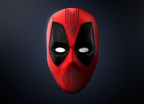 Deadpool Faceshell Mask Shell 3d Print Model (Instant Download) - Etsy