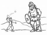 David And Goliath Coloring Pages sketch template