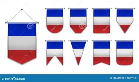 Diversity Shapes Of The National Flag Country. Vertical Template ...