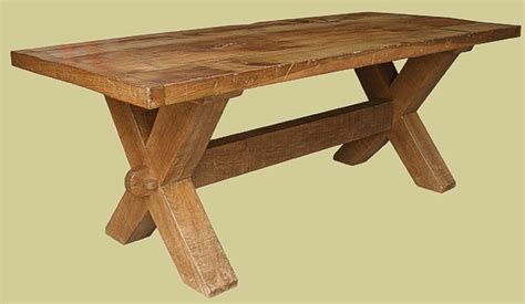 Trestle Tables | Solid Oak | Handmade in England | Medieval | X Leg | Bespoke Dining Furniture