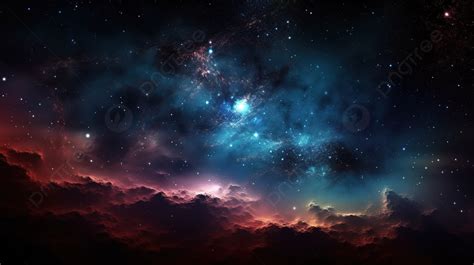 Stunning 3d Sky With Mesmerizing Galaxy And Bright Stars Background ...