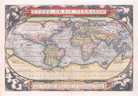 Old World Map 1570 the First World Atlas by Abraham - Etsy