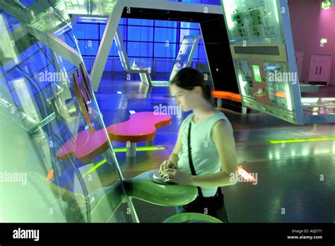 A child in the interactive Digitopolis area of the Science and ...