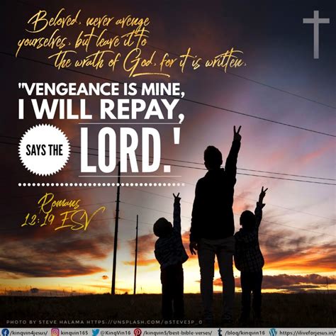 Vengeance Is Mine Saith The Lord