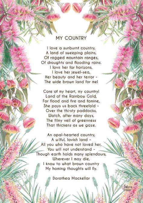 A Sunburnt Country Poem , Inspirational Poem, My Country Poem, Australian Poem, Australian ...