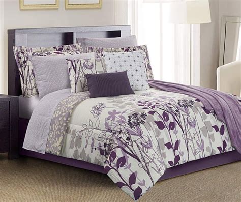 purple comforter sets queen