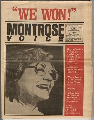 Kathy Whitmire Election · The Houston Gay and Lesbian Political Caucus ...