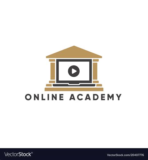 Online education and learning logo template Vector Image