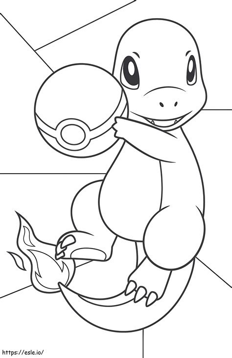 Charmander 7 para colorear