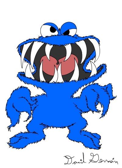 scary cookie monster drawing - Clip Art Library