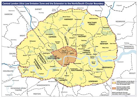 New London Ulez Zone Map