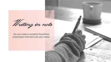 Writing in Note PowerPoint Templates