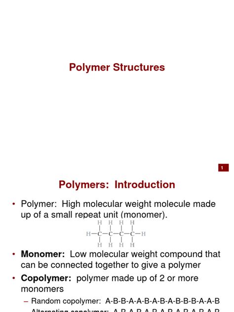 9 Types of Polymers | PDF | Polymers | Polyethylene