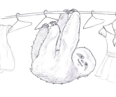 Rampant Eclecticism: #365 drawings: Sloth 4/365