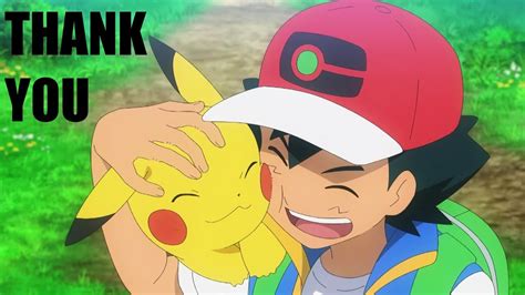 Goodbye Ash Ketchum And Farewell Pikachu - YouTube