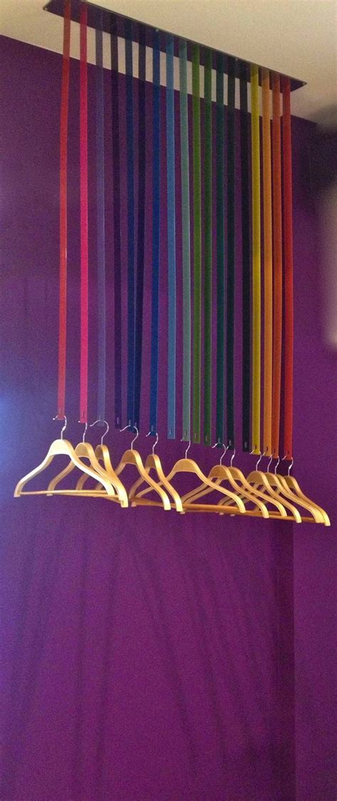 Colorful Clothes Hanger Display for Boutique Store Design
