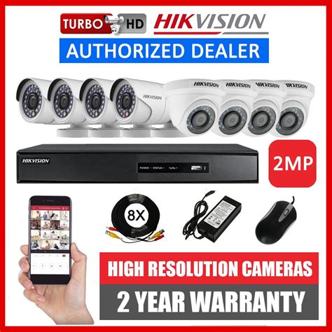 HIKVISION 8CH 2MP 8 Camera Turbo HD CCTV Package Kit 8 Channel (8CH4D4B-2MP) | 8 Channel DVR ...