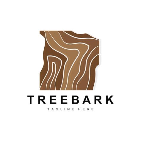 Premium Vector | Wood layer logo tree bark structure design forest template vector