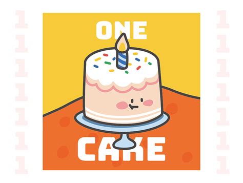 Flash Card 1-10 #1 Cake by ThelmaXin on Dribbble