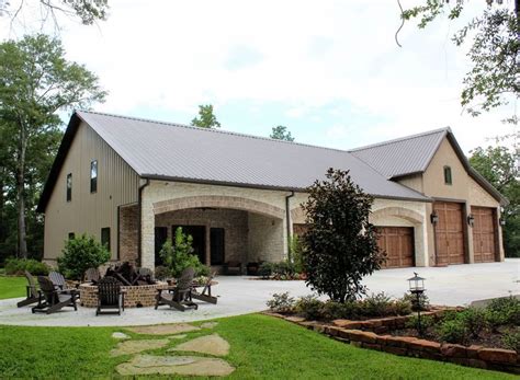 Barndominium & Separate Living area | Barn style house, Pole barn house plans, Steel building homes