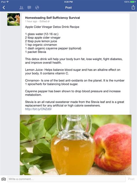 Apple cider vinegar detox | Apple cider vinegar detox, Apple cider ...