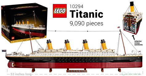 LEGO reveals 9,000-piece 10294 Titanic ship model as second-largest ...