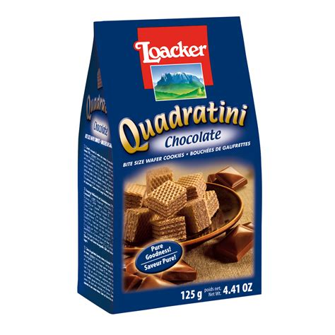 LOACKER QUADRATINI CHOCOLATE WAFER BISCUITS 125g (12 PACK)